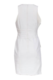 Current Boutique-Cinq a Sept - Ivory "Cassaleigh" Tie Front Tulip Hem Dress Sz 10