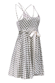 Current Boutique-Cinq a Sept - Ivory Sleeveless Geometric Print Dress Sz XS