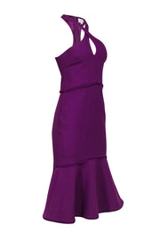 Current Boutique-Cinq a Sept - Purple Halter "Dante" Mermaid Dress Sz 4