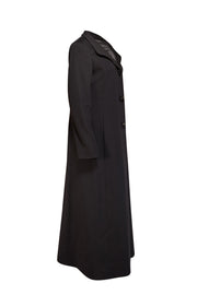 Current Boutique-Cinzia Rocca - Black Wool Long Coat Sz 8