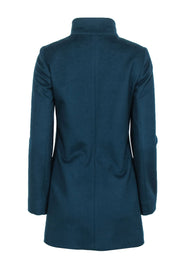 Current Boutique-Cinzia Rocca - Teal Wool & Cashmere Blend Coat Sz 2