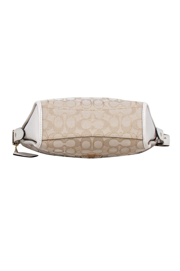 Current Boutique-Coach - Beige & Cream "Jacquard Dufflette" Bag