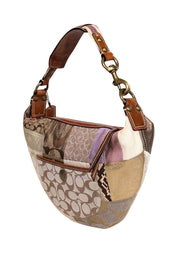 Current Boutique-Coach - Beige Patchwork Monogram Shoulder Bag