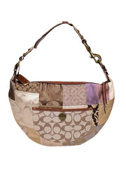 Current Boutique-Coach - Beige Patchwork Monogram Shoulder Bag