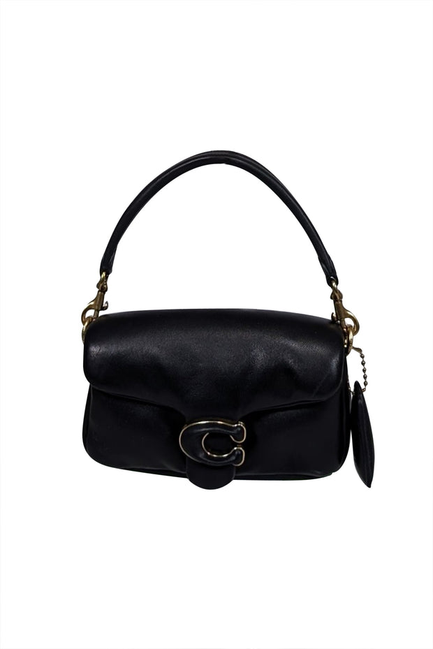 Current Boutique-Coach - Black Leather Pillow Tabby Mini Bag