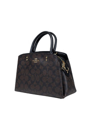 Current Boutique-Coach - Brown & Black Monogram Satchel Bag