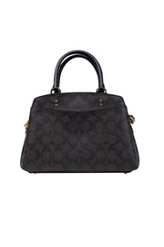 Current Boutique-Coach - Brown & Black Monogram Satchel Bag