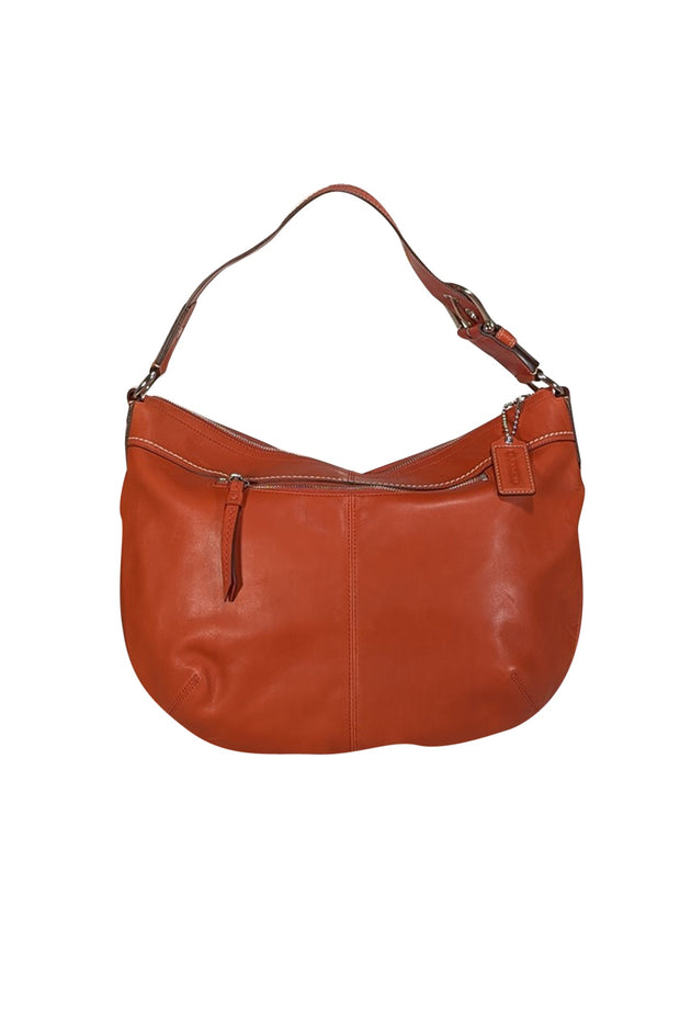 Current Boutique-Coach - Burnt Orange Leather Hobo Shoulder Bag