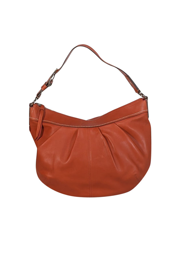 Current Boutique-Coach - Burnt Orange Leather Hobo Shoulder Bag