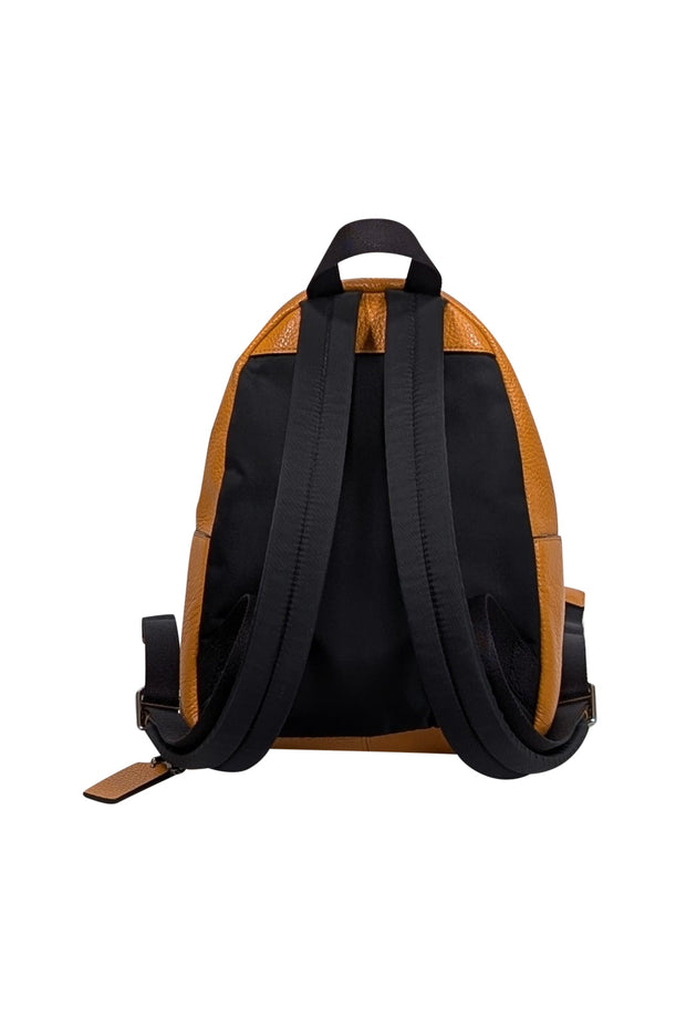 Current Boutique-Coach - Dark Yellow Pebbled Leather Mini Backpack