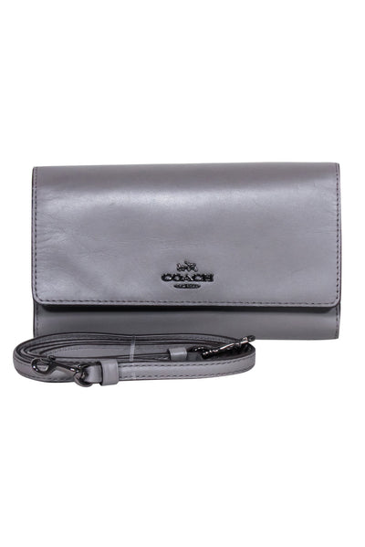 Current Boutique-Coach - Grey Slim Crossbody Bag