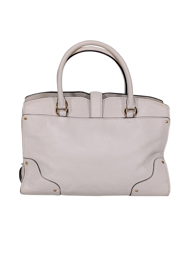 Current Boutique-Coach - Ivory Pebbled Leather Satchel Bag