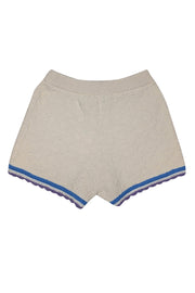 Current Boutique-Coach - Ivory Signature Cherry Knit Shorts w/ Colorful Trim Sz XS