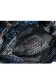 Current Boutique-Coach - Navy Poppy "Spotlight" Sequin Bag