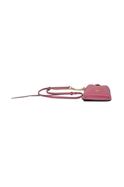 Current Boutique-Coach - Pink Saffiano Leather Phone Crossbody Bag