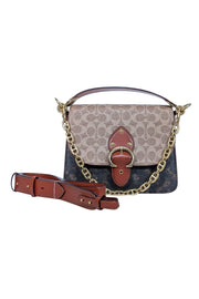 Current Boutique-Coach - Tan & Brown Multi Print Coated Canvas Crossbody Bag