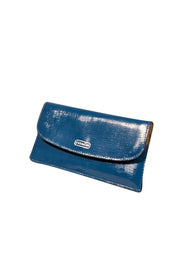 Current Boutique-Coach - Teal Crossgrain Leather Wallet