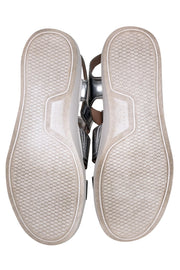 Current Boutique-Cole Haan - Metallic Silver Strappy Sandals Sz 7