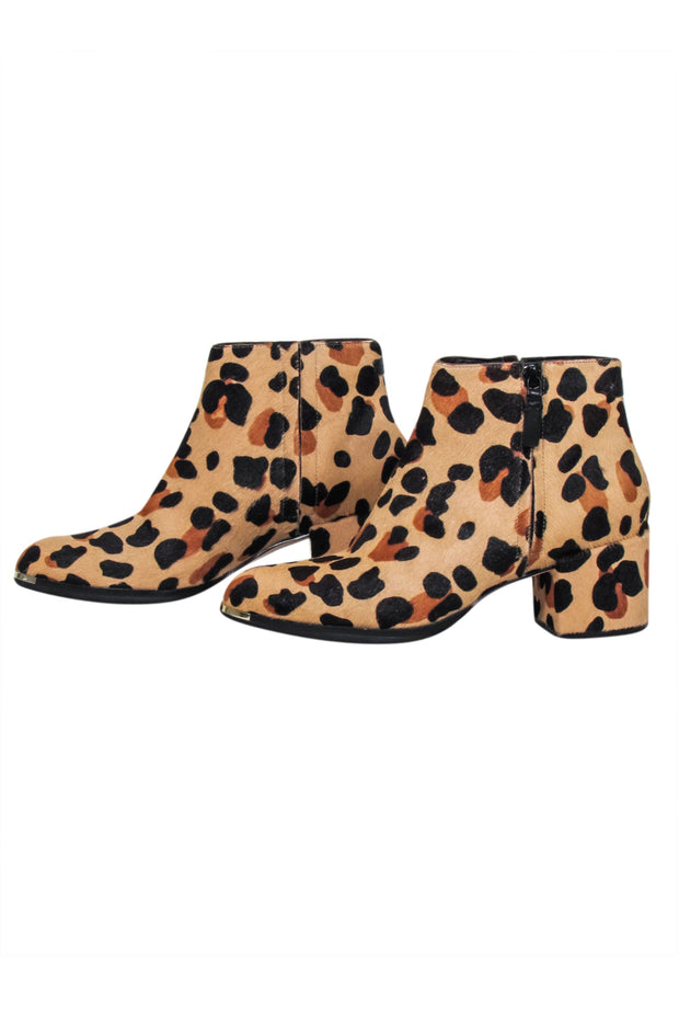 Current Boutique-Cole Haan - Tan Leopard Print Short Boots Sz 8