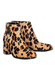 Current Boutique-Cole Haan - Tan Leopard Print Short Boots Sz 8