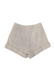 Current Boutique-Cult Gaia - Cream Eyelash Jacquard Textured Shorts Sz 0