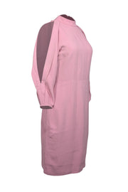 Current Boutique-Cushnie et Ochs - Pink Cold Shoulder Long Sleeve Dress Sz 6