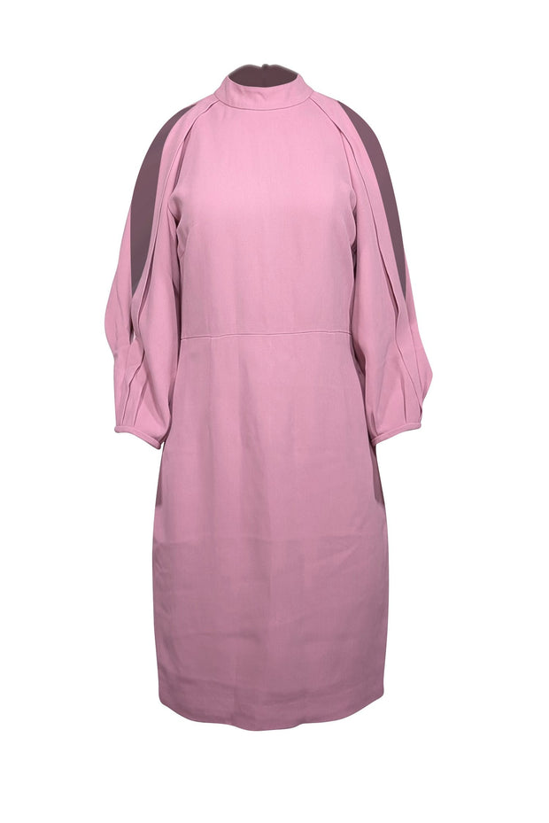 Current Boutique-Cushnie et Ochs - Pink Cold Shoulder Long Sleeve Dress Sz 6