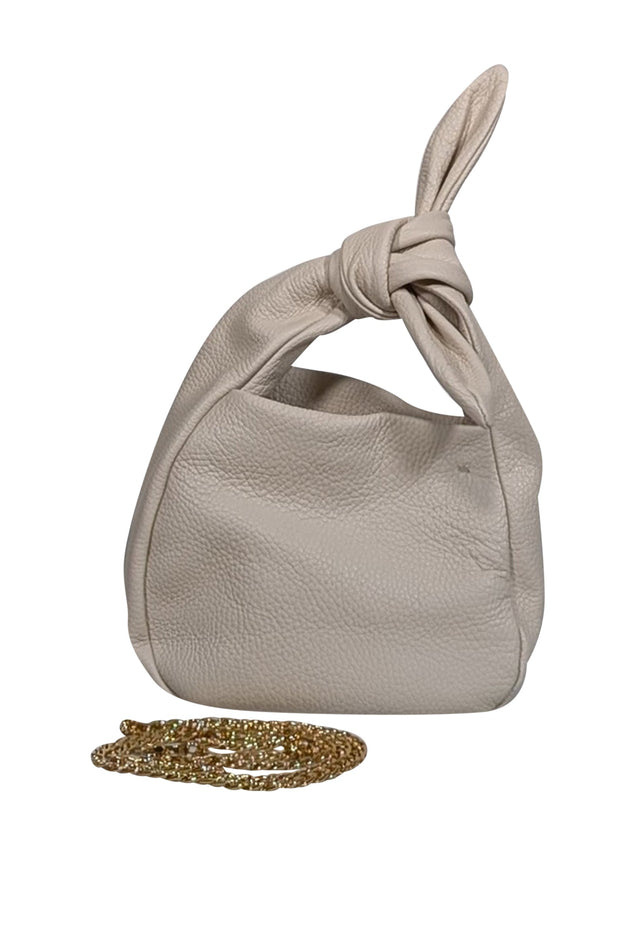 Current Boutique-Cuyana - Cream "Mini Bow" Crossbody Bag