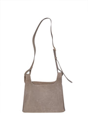 Current Boutique-Cuyana - Taupe Suede "Double Loop" Crossbody Bag