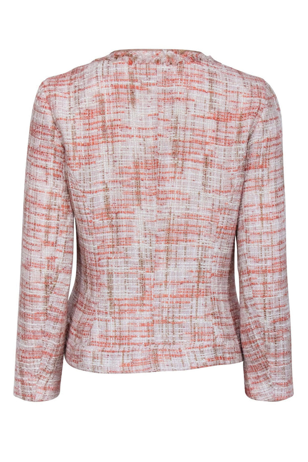 Current Boutique-Cynthia Rowley - Pink, Peach, & Cream Tweed Blazer Sz M