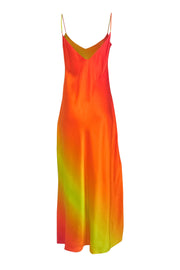 Current Boutique-Dannijo - Orange & Yellow Ombre Silk Sleeveless Maxi Dress Sz M