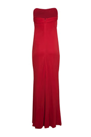 Current Boutique-David Meister - Red Strapless Formal Gown Sz 4