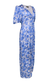 Current Boutique-De La Vali - Light Blue Floral & Cream Dress Sz 12