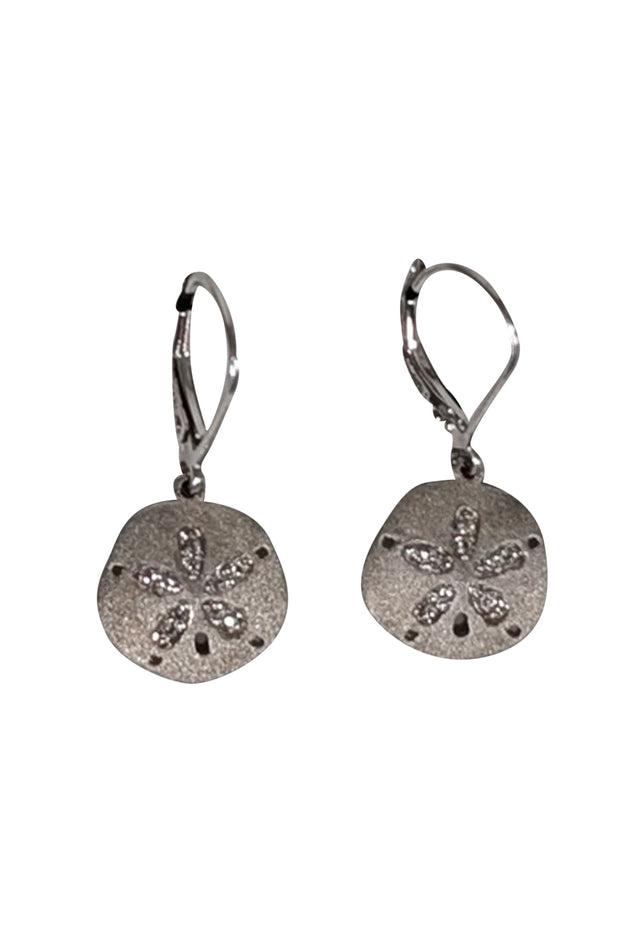 Current Boutique-Denny Wong - Silver Sand Dollar Earrings