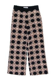 Current Boutique-Derek Lam - Beige & Black Print Straight Leg Pants Sz 0