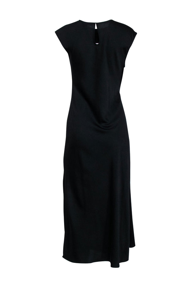 Current Boutique-Derek Lam - Black Midi Keyhole Front Formal Dress Sz 4