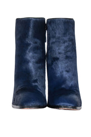 Current Boutique-Derek Lam - Navy Cow Hair Short Boots Sz 7