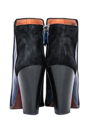 Current Boutique-Derek Lam - Navy Cow Hair Short Boots Sz 7