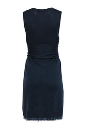 Current Boutique-Derek Lam - Navy Sleeveless Knit Waist Tie Dress Sz M