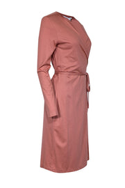 Current Boutique-Diane von Furstenberg - Sorbet Silk-Cotton Blend Wrap Dress Sz 8