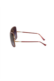 Current Boutique-Dita - Red " Bluebird Two" Large Sunglasses