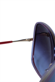 Current Boutique-Dita - Red " Bluebird Two" Large Sunglasses