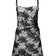 Dolce & Gabbana - Black Lace w/ White Lining Ruched Dress Sz 4