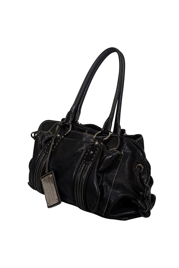 Current Boutique-Dolce & Gabbana - Black Leather "Miss Lug" Shoulder Bag