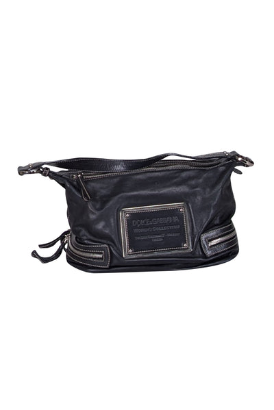 Current Boutique-Dolce & Gabbana - Black Leather "Miss Silky" Shoulder Bag