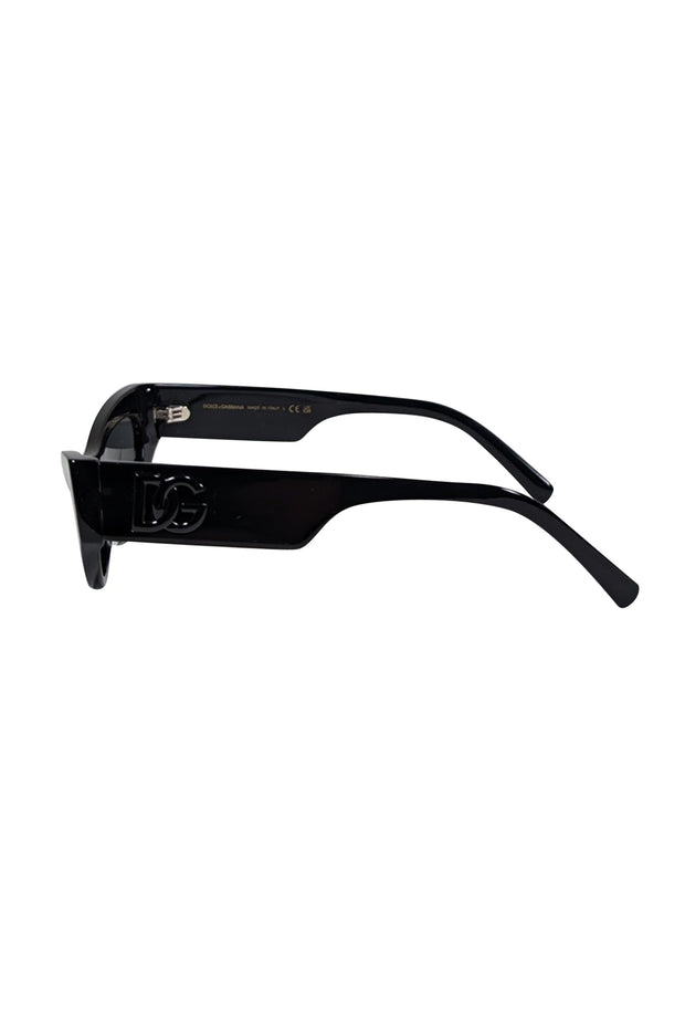 Current Boutique-Dolce & Gabbana - Black Slim Cat Eye Sunglasses