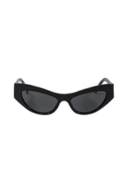 Current Boutique-Dolce & Gabbana - Black Slim Cat Eye Sunglasses