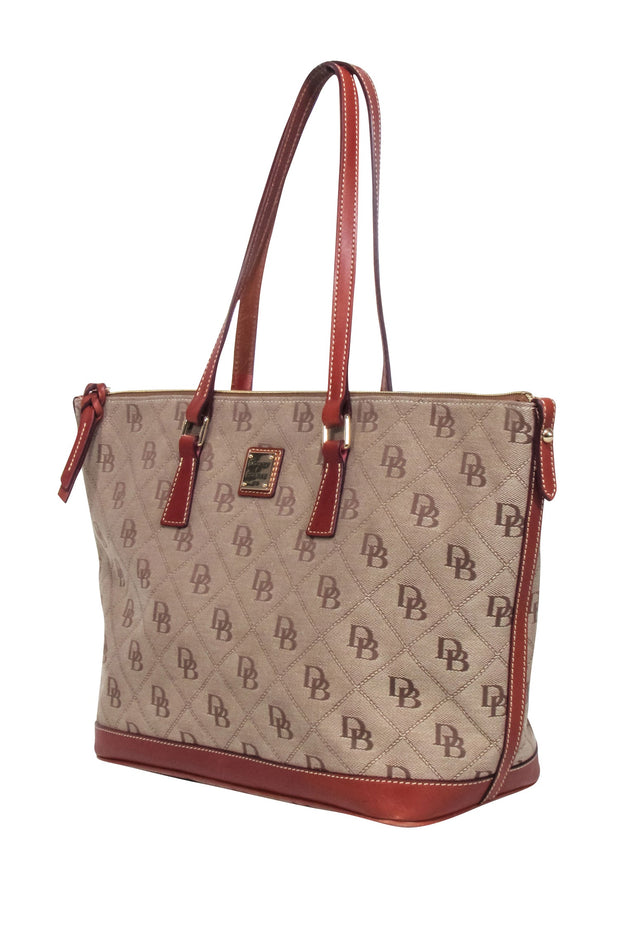 Current Boutique-Dooney & Bourke - Brown Monogram Tote