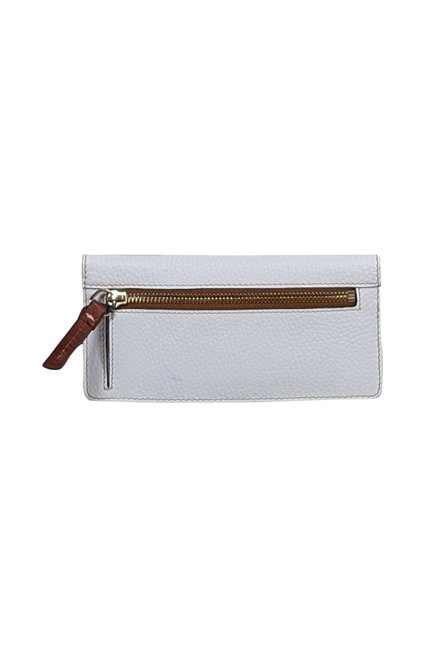 Current Boutique-Dooney & Bourke - White Pebble Grain Slim Leather Wallet