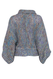 Current Boutique-Dries Van Noten - Blue & green Multicolor Mix Knit Cardigan Sz M